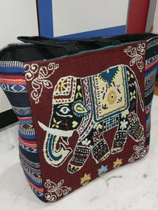 👜♻️Laptop Handbag Elephant Tapestry Tote Bag