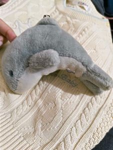 Plush Dolphin Keychain