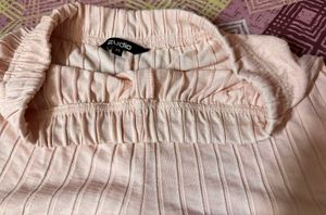 Peach Ribbed Shorts