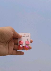 Beautiful Red Rose Floral Dangle Earrings✨❤