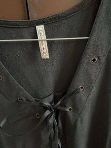 Lee Cooper Velvet Black Dress