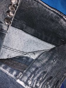 Stylish Grey Denim Jeans