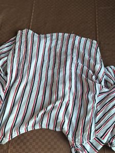 SalesStriped Bell Sleeve Top