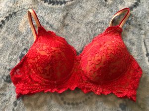 Abelino Red Lace Bra
