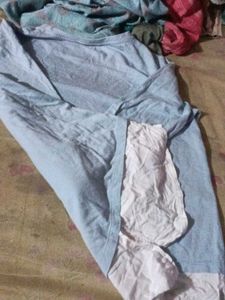 Blue Long Sleeve Top