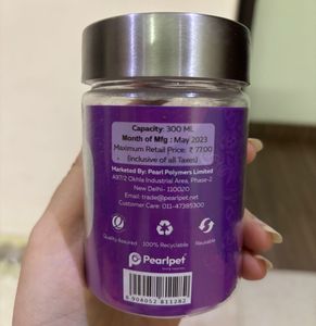 Pearlpet Storage Small Jars/Containers (Set Of 3)
