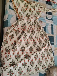 Floral Print Anarkali Kurta