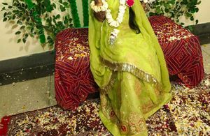 A Beautiful Work ND Embroidery Rajputi Dress