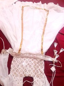 Handmad frock pant with dupatta set