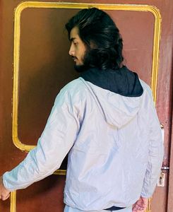 Men&#39;s Reversible Hooded Jacket. Logo Both &#39;side
