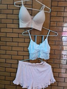 Combo Of Three Jockey  Sports Bra Top N Short