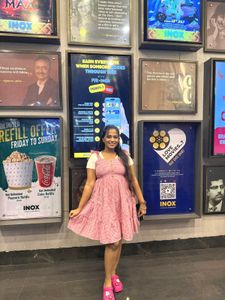 Cute Pink Checkered Sundress