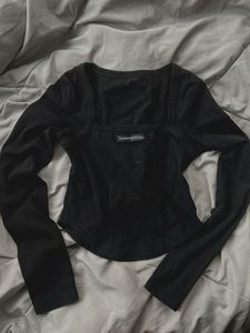 Black Long Sleeve Top