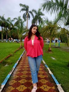 casual pink shirt