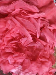 Coral Ruffle Party Dress