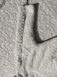 Fuzzy White Hooded Jacket