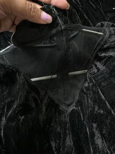 Elegant Black Velvet Top