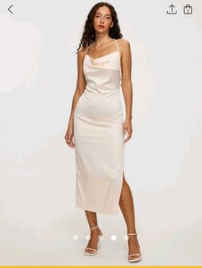 Satin Slip Backless Dress