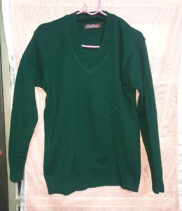 Classic Green V-Neck Sweater