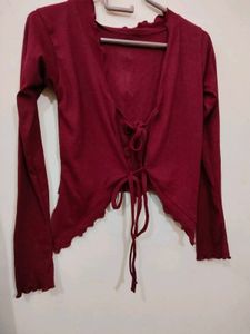 Coquette 🎀SHRUG TOP/ Tie Up FAIRYCORE ❤️‍🔥