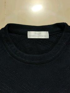 Mark &amp; Spencer Textured Navy Sweatshirt