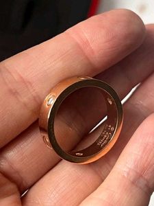 Vintage Cartier Love Ring in 18k Gold &amp; Diamonds