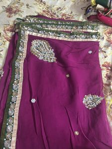Beautiful Magenta Sari