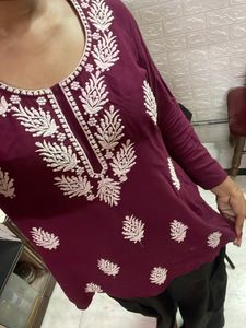 Maroon Tunic Top