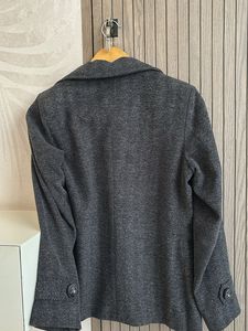 Gray Double-Breasted Coat