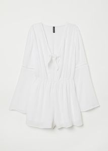 H&M PLAYSUIT WITH KNOT DETAIL