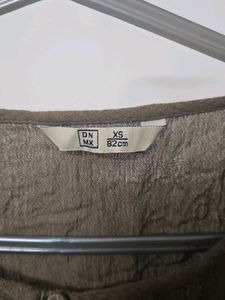 Olive Green Embroidered Top