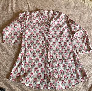 Printed Cotton Pink Shirt
