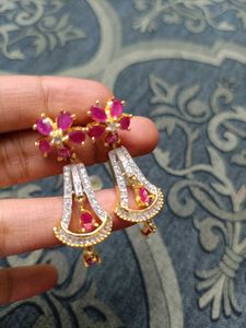 Elegant Floral Drop Earrings