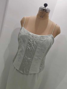 Elegant Mint Green Corset Dress