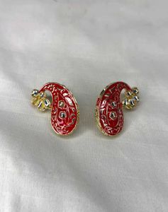 🌸 Red Kundan Jewellery Set 🌸