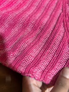 Hot Pink Cropped Sweater