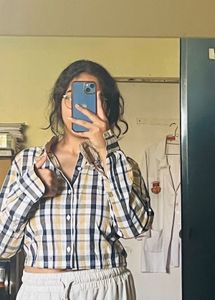 Check Crop Shirt