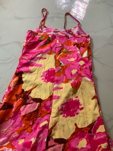Flower Printed Midi Dress