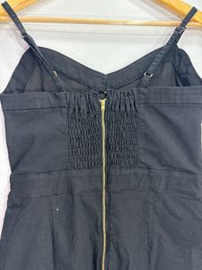 Black Back Zipper Dress