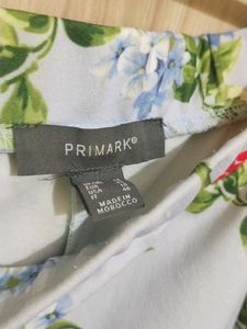 Primark Fitted Floral Midi Dress For Womens