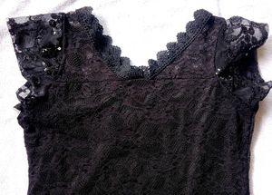 Black Lace Top