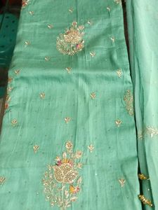 Teal Embellished Salwar Kameez