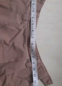 FREE BLUE Skirt with 2 brown pleated skirts