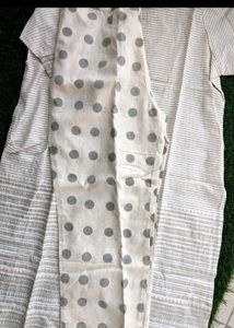 Khadi Cotton Cream Color Kurta Set New Branded
