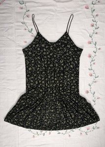 Floral Print Mini Slip Dress
