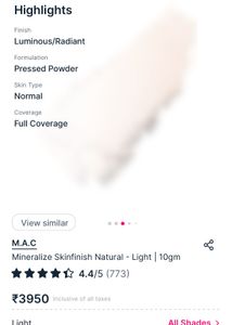 MAC mineralize ski finish natural (Used)