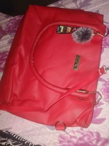 Red Convertible Backpack