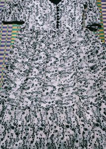 White &amp; Black Polka Dot Dress