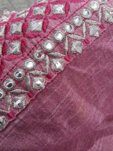 Pink Embroidered Kurta