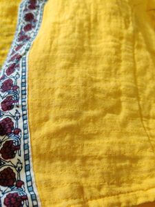 new kantha Yellow shrug XL